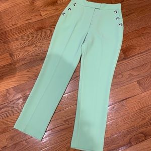 Celery Green Sailor Pants Topshop NWOT 6